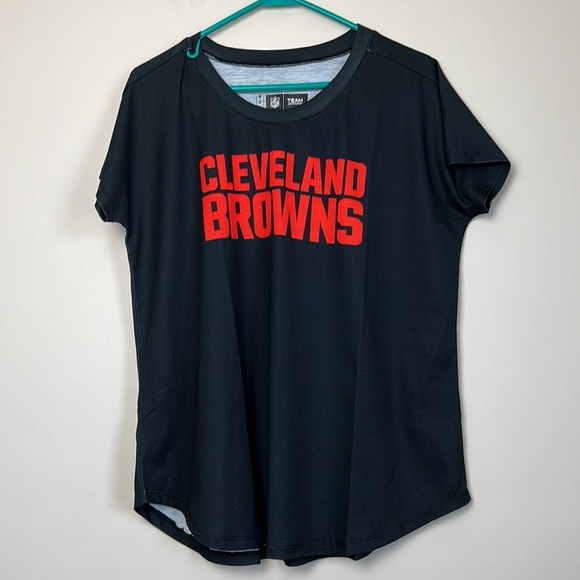 FOCO Women's NFL Team CLEVELAND BROWNS Logo Ladies Fashion Tunic Top Shirt NWT - Picture 5 of 10